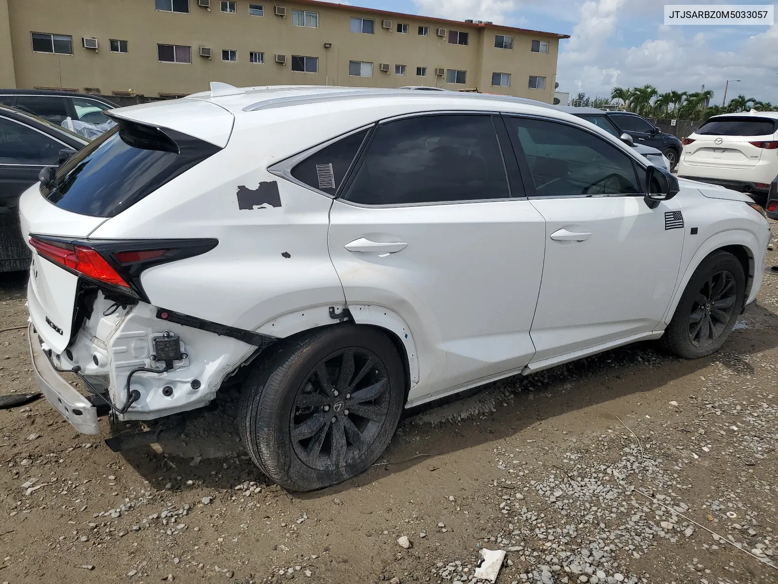 2021 Lexus Nx 300 Base VIN: JTJSARBZ0M5033057 Lot: 65433904