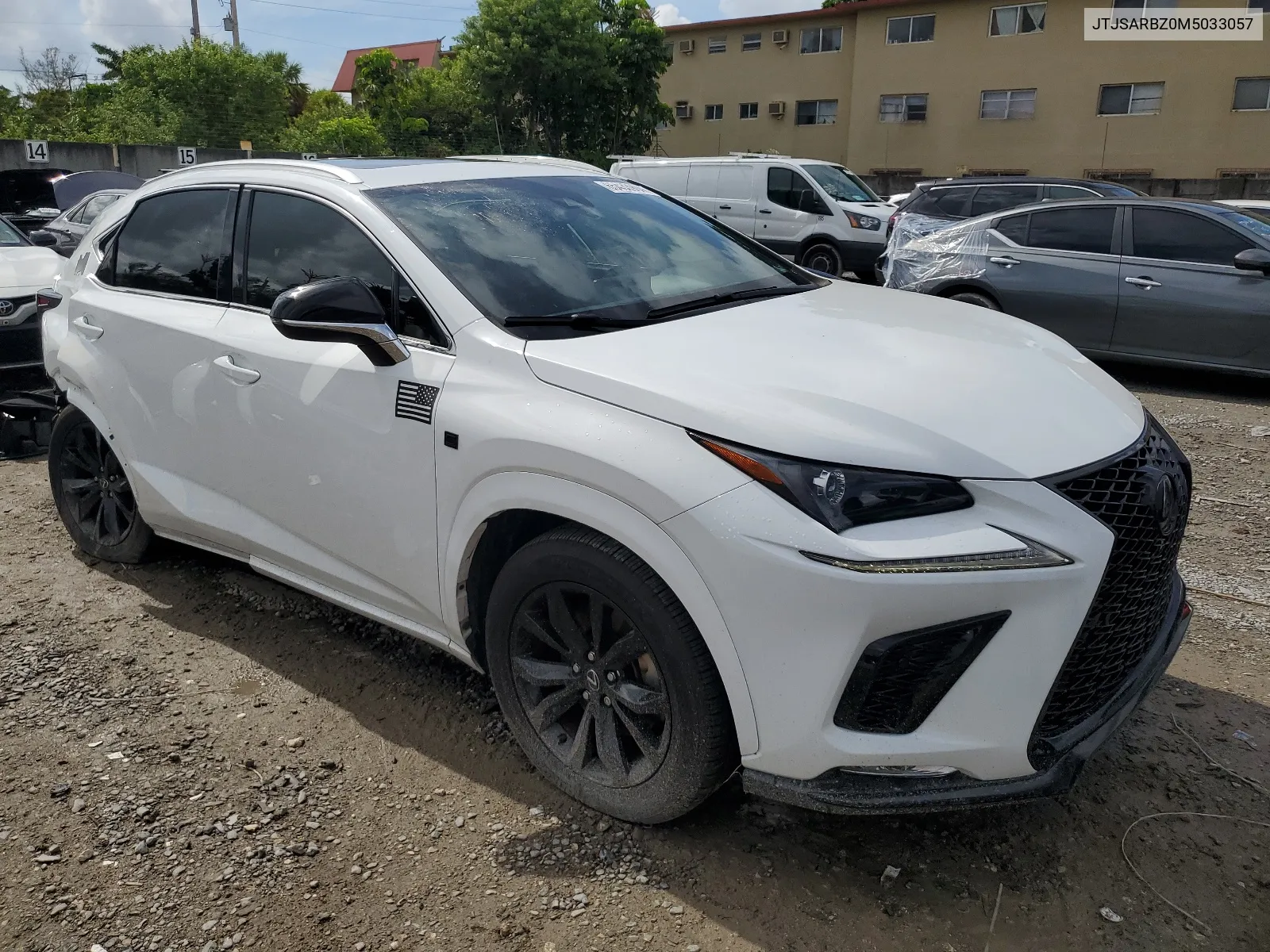 2021 Lexus Nx 300 Base VIN: JTJSARBZ0M5033057 Lot: 65433904