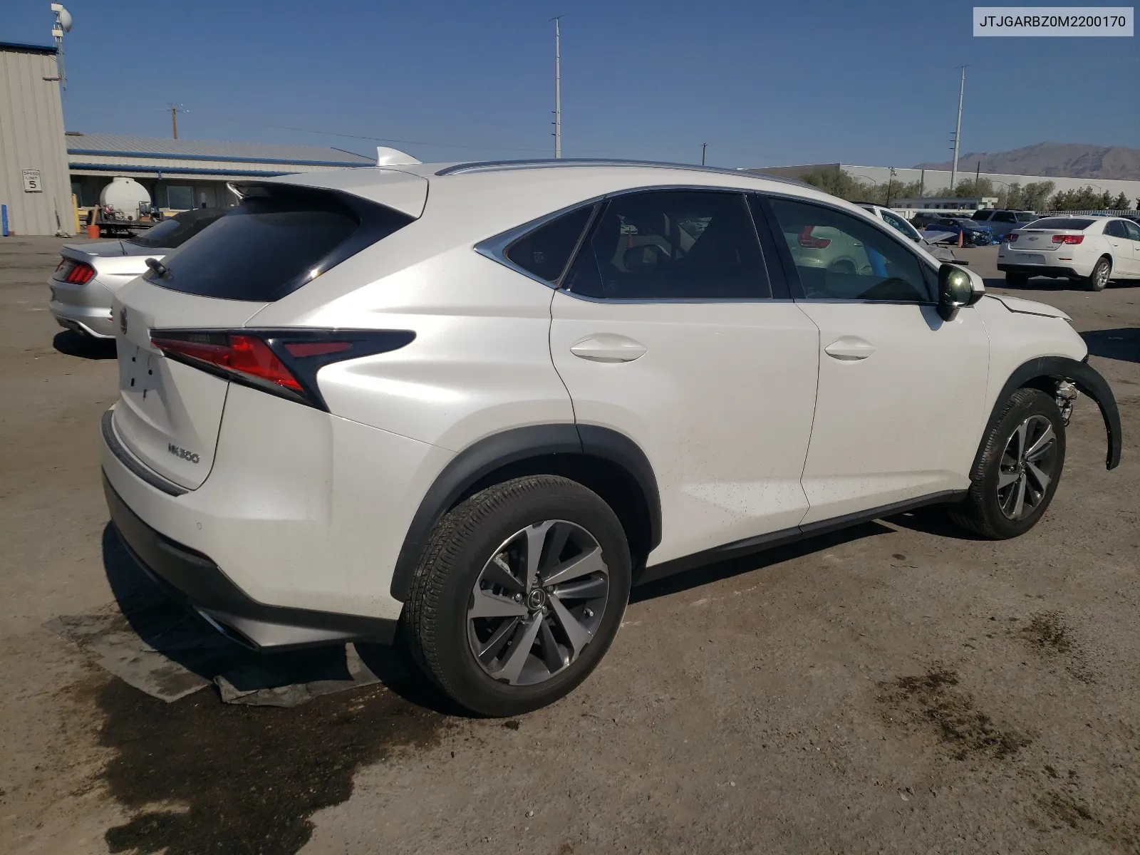 2021 Lexus Nx 300 Base VIN: JTJGARBZ0M2200170 Lot: 65674934