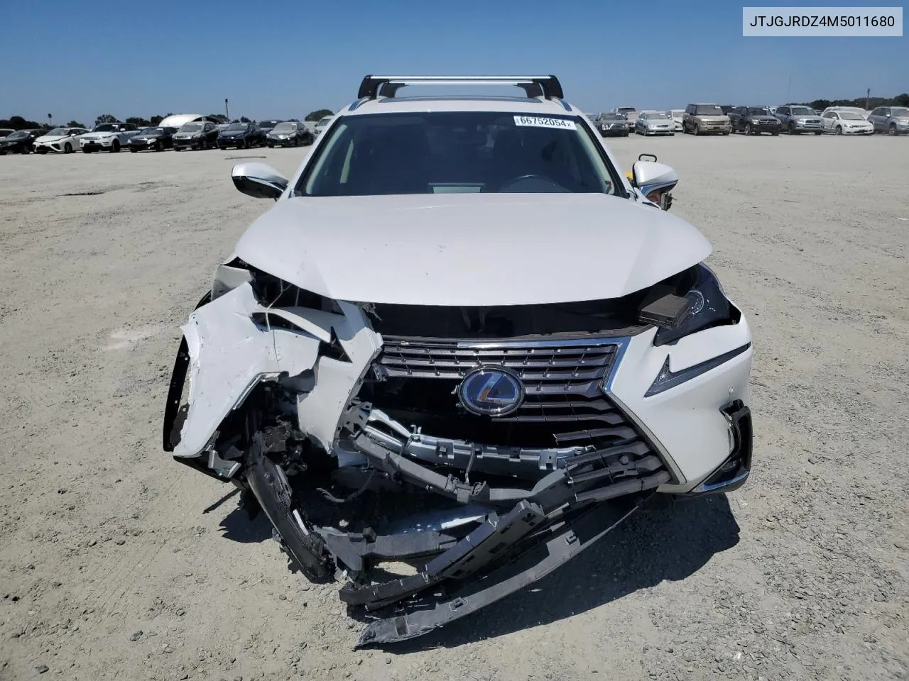 2021 Lexus Nx 300H Base VIN: JTJGJRDZ4M5011680 Lot: 66752054