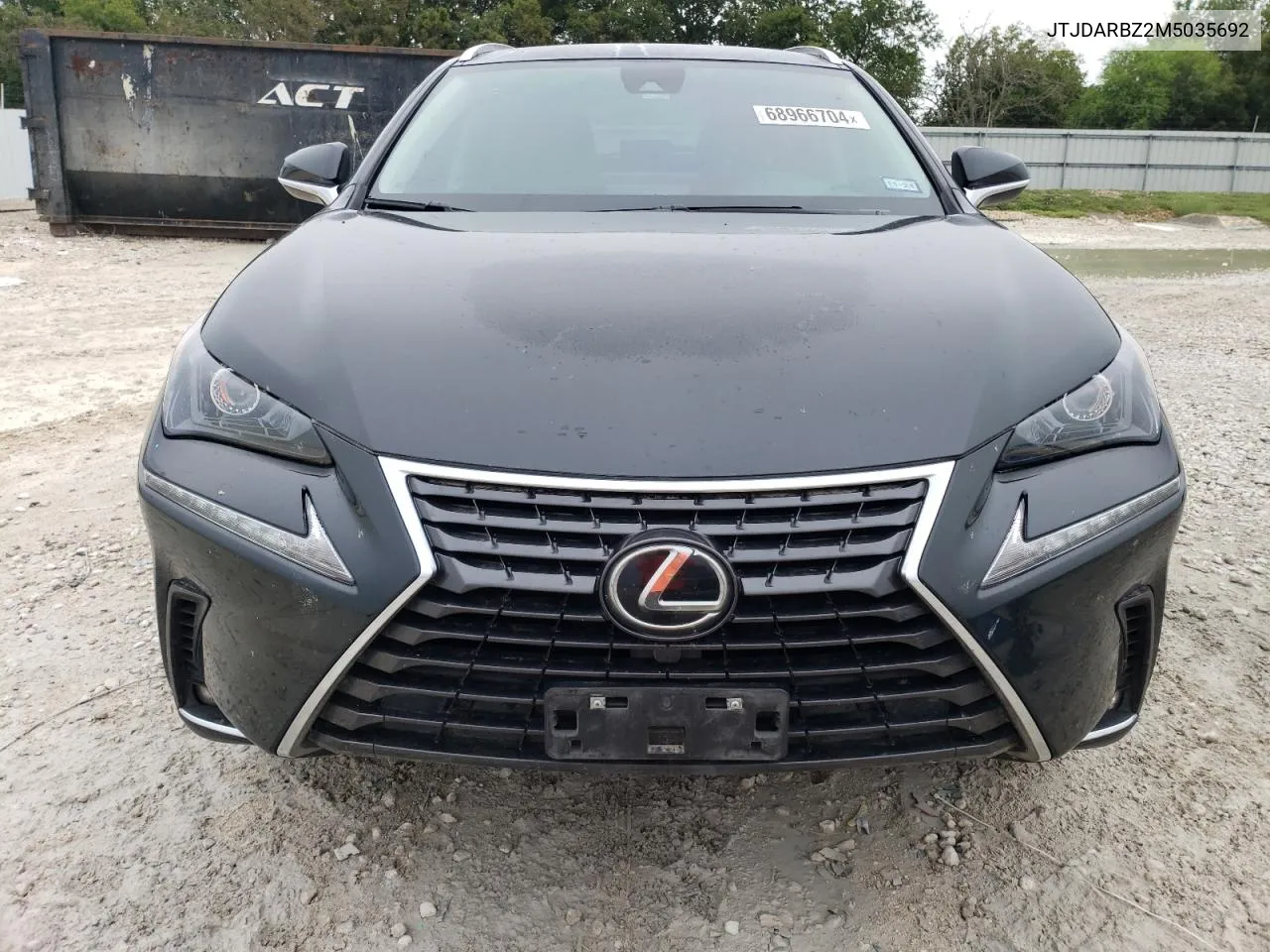 2021 Lexus Nx 300 Base VIN: JTJDARBZ2M5035692 Lot: 68966704