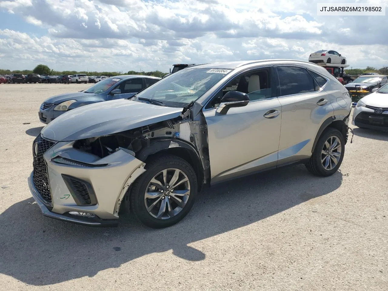 2021 Lexus Nx 300 Base VIN: JTJSARBZ6M2198502 Lot: 69700354