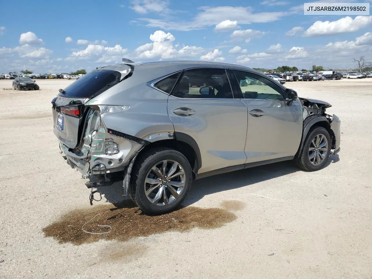 2021 Lexus Nx 300 Base VIN: JTJSARBZ6M2198502 Lot: 69700354