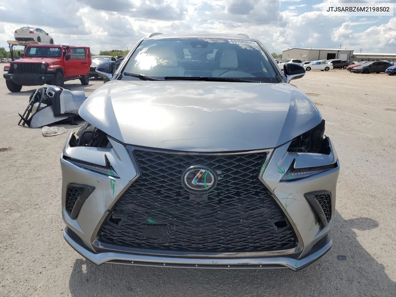 2021 Lexus Nx 300 Base VIN: JTJSARBZ6M2198502 Lot: 69700354