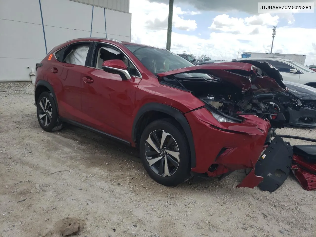 2021 Lexus Nx 300 Base VIN: JTJGARBZ0M5025384 Lot: 69820354