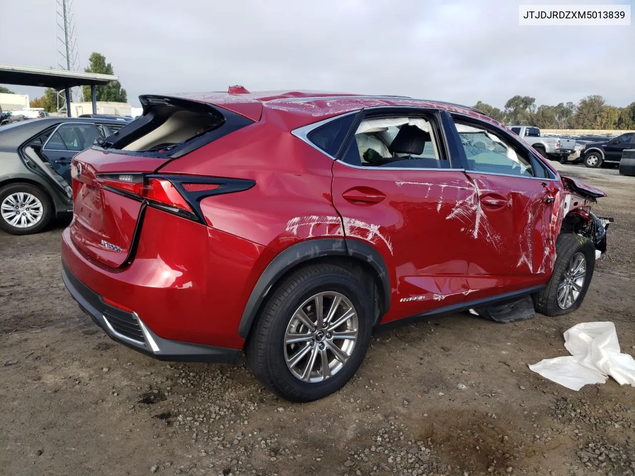 2021 Lexus Nx 300H Base VIN: JTJDJRDZXM5013839 Lot: 70534404