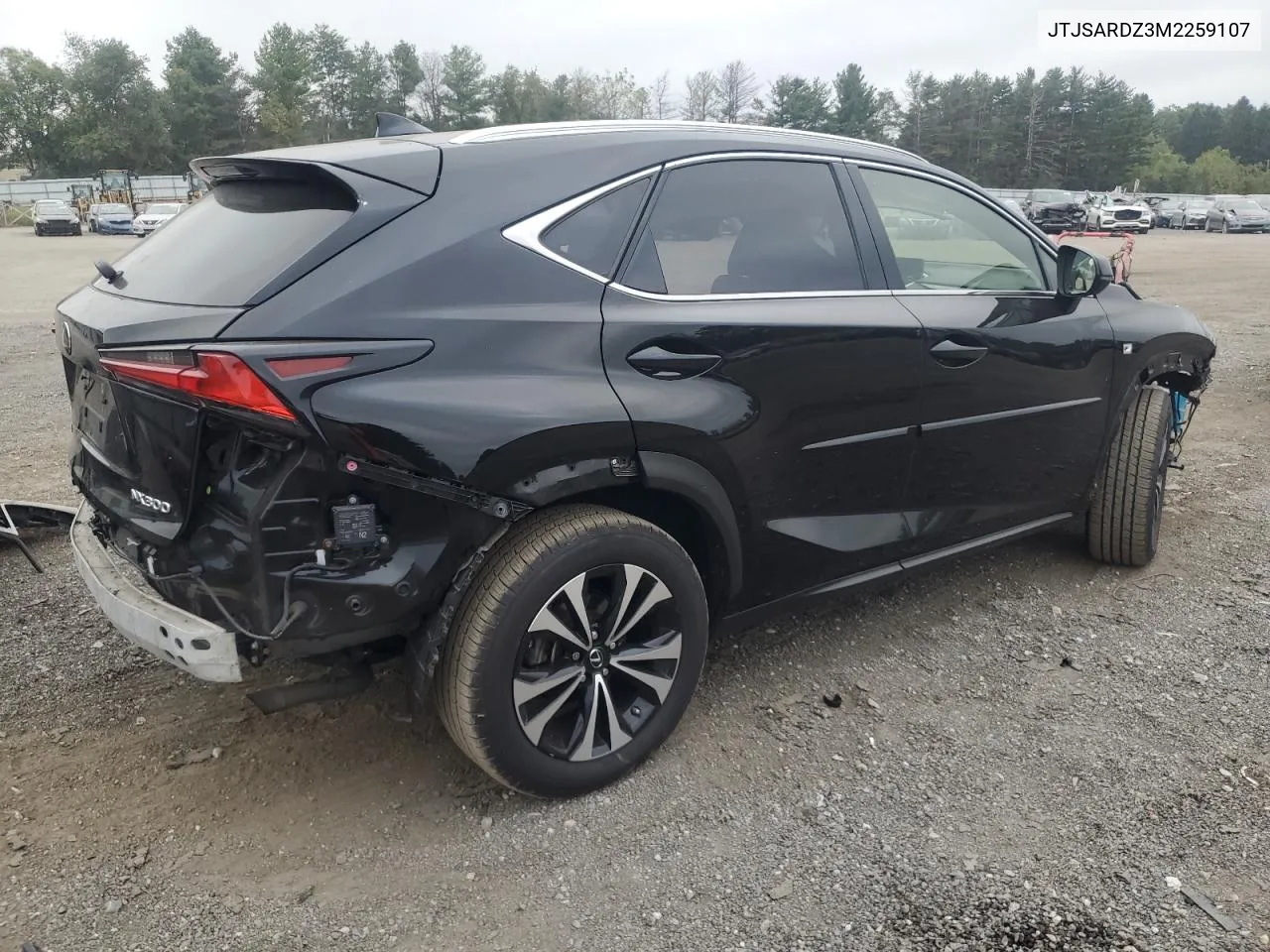 2021 Lexus Nx 300 Base VIN: JTJSARDZ3M2259107 Lot: 70823654