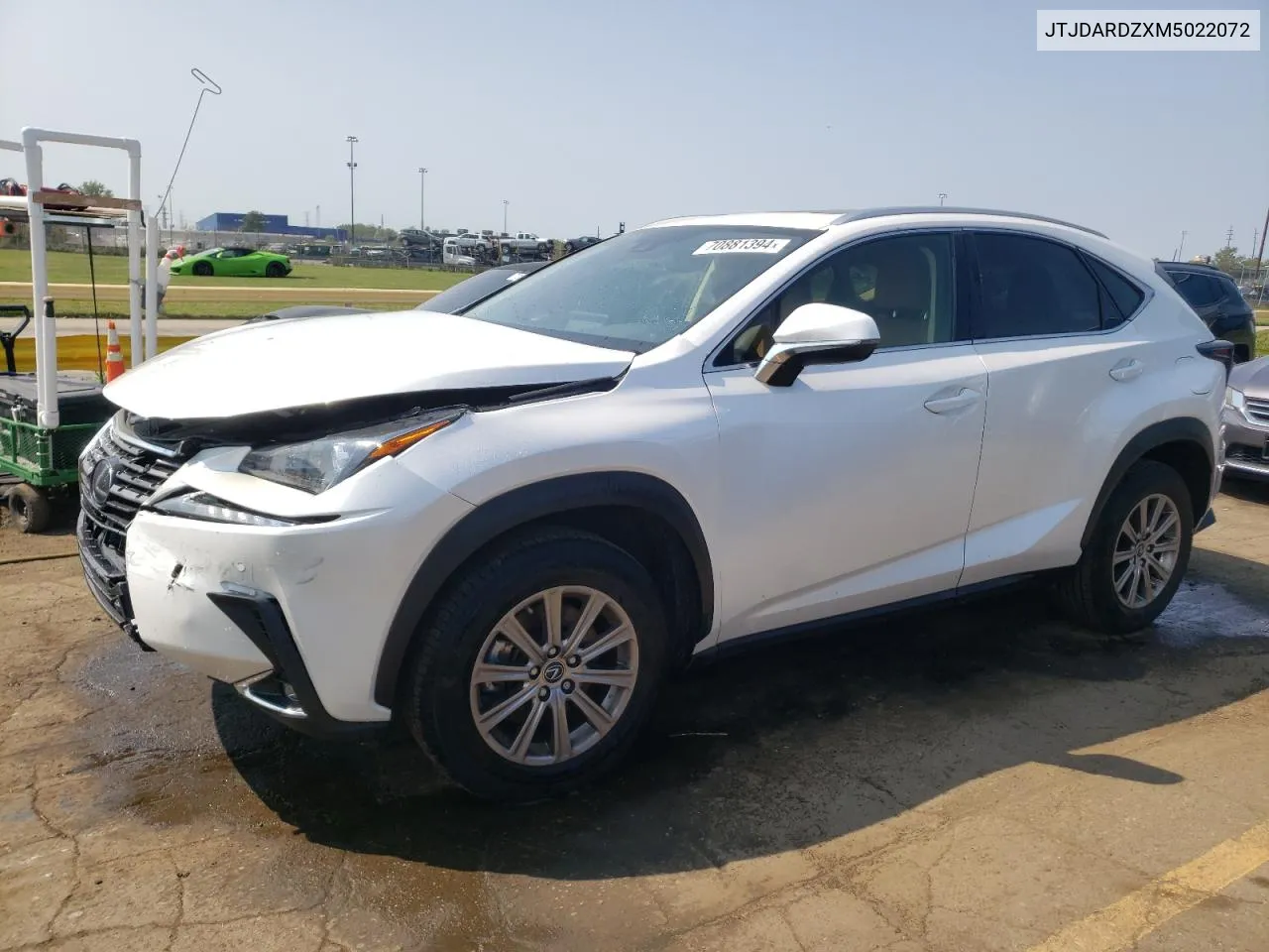 2021 Lexus Nx 300 Base VIN: JTJDARDZXM5022072 Lot: 70881394