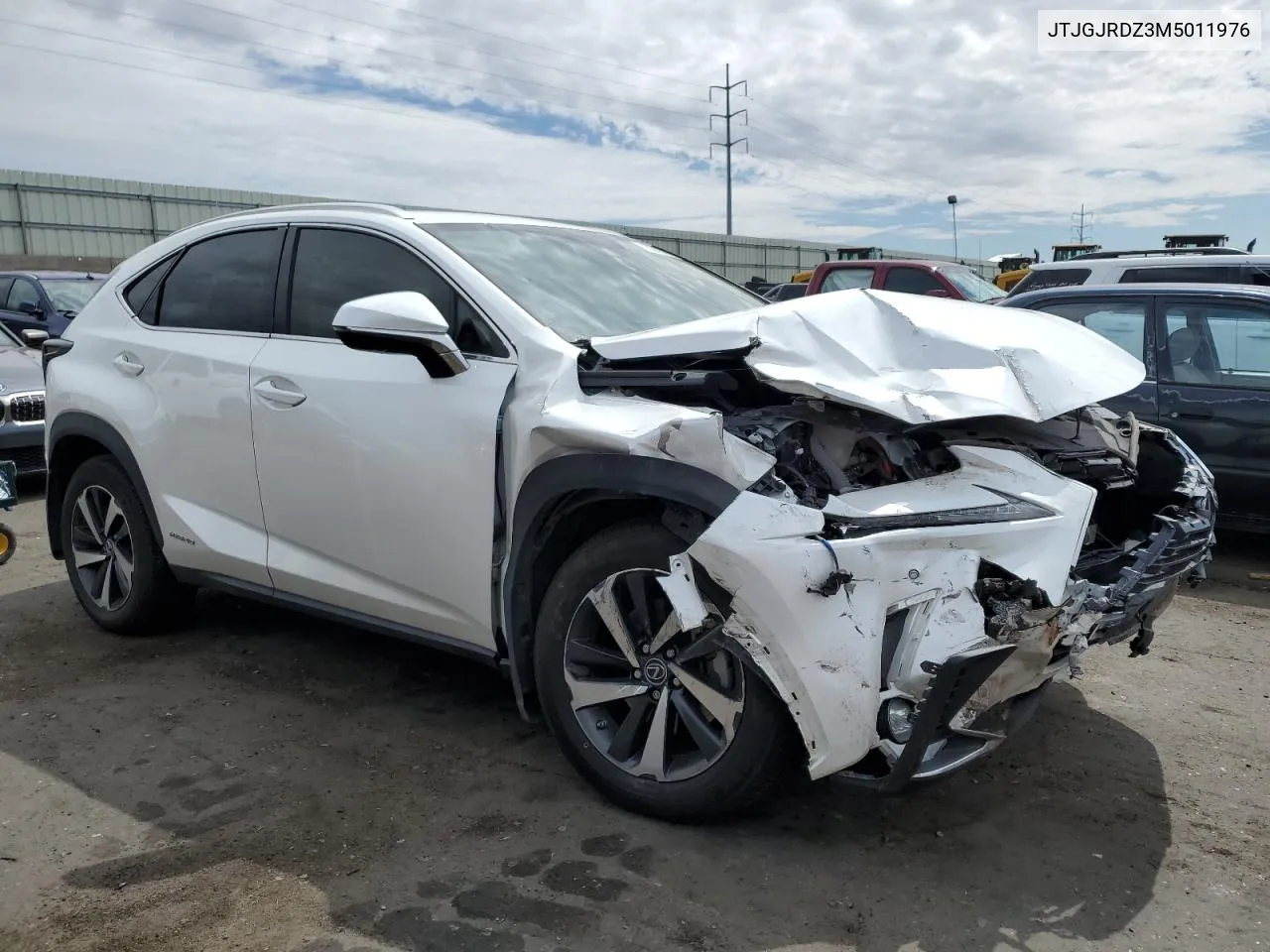 2021 Lexus Nx 300H Base VIN: JTJGJRDZ3M5011976 Lot: 71321074