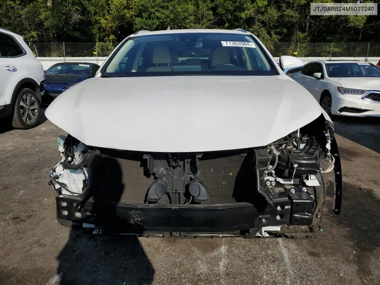 2021 Lexus Nx 300 Base VIN: JTJDARBZ4M5027240 Lot: 71363984