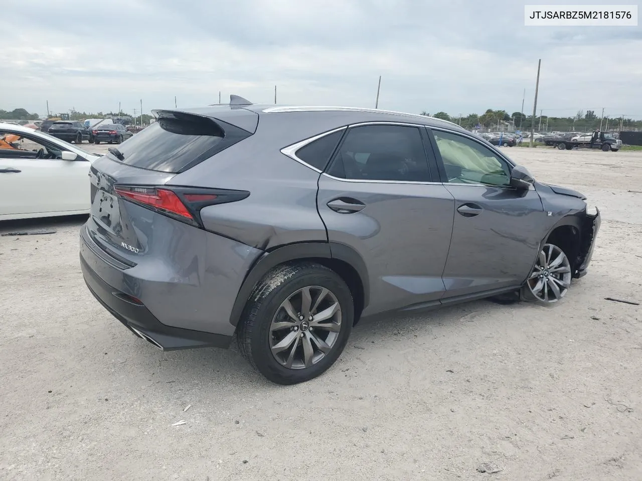 2021 Lexus Nx 300 Base VIN: JTJSARBZ5M2181576 Lot: 71725764