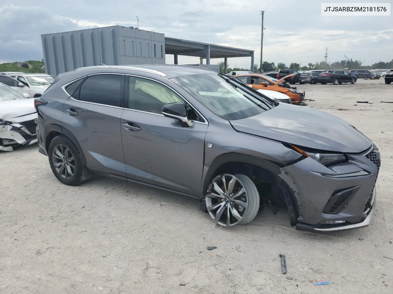 2021 Lexus Nx 300 Base VIN: JTJSARBZ5M2181576 Lot: 71725764