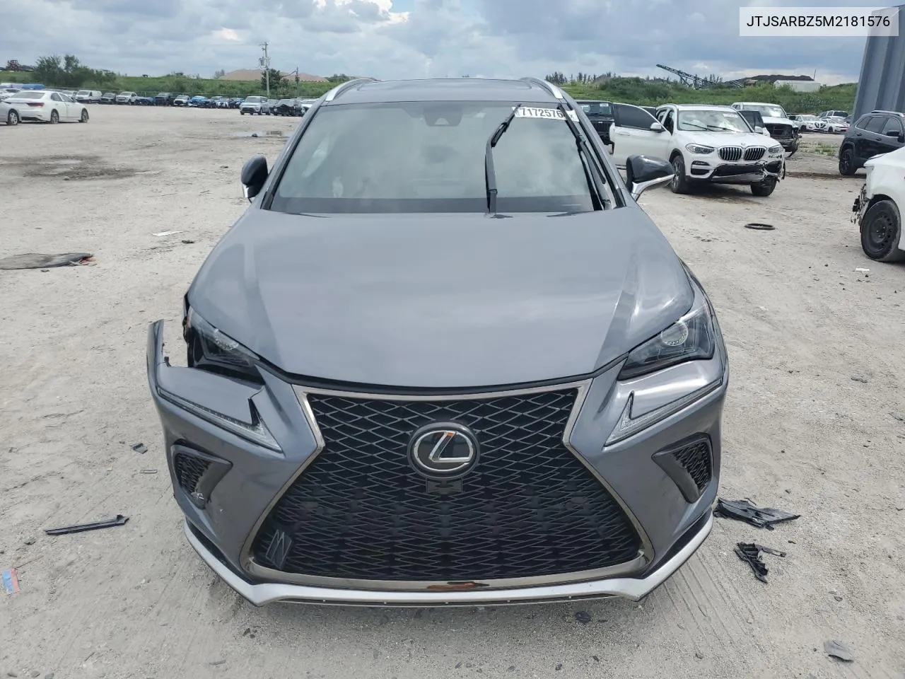 2021 Lexus Nx 300 Base VIN: JTJSARBZ5M2181576 Lot: 71725764