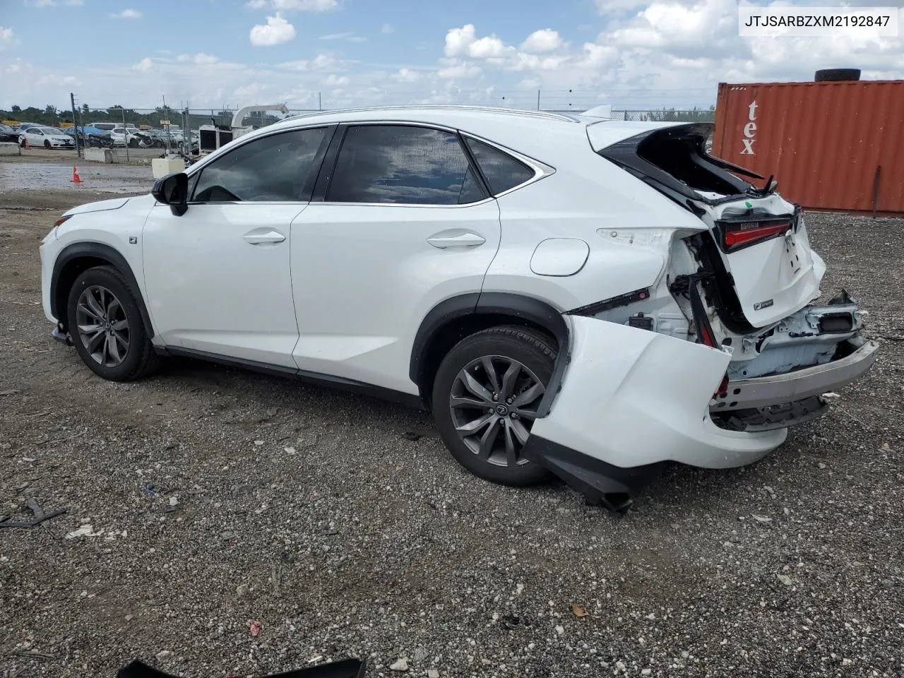 2021 Lexus Nx 300 Base VIN: JTJSARBZXM2192847 Lot: 71779834