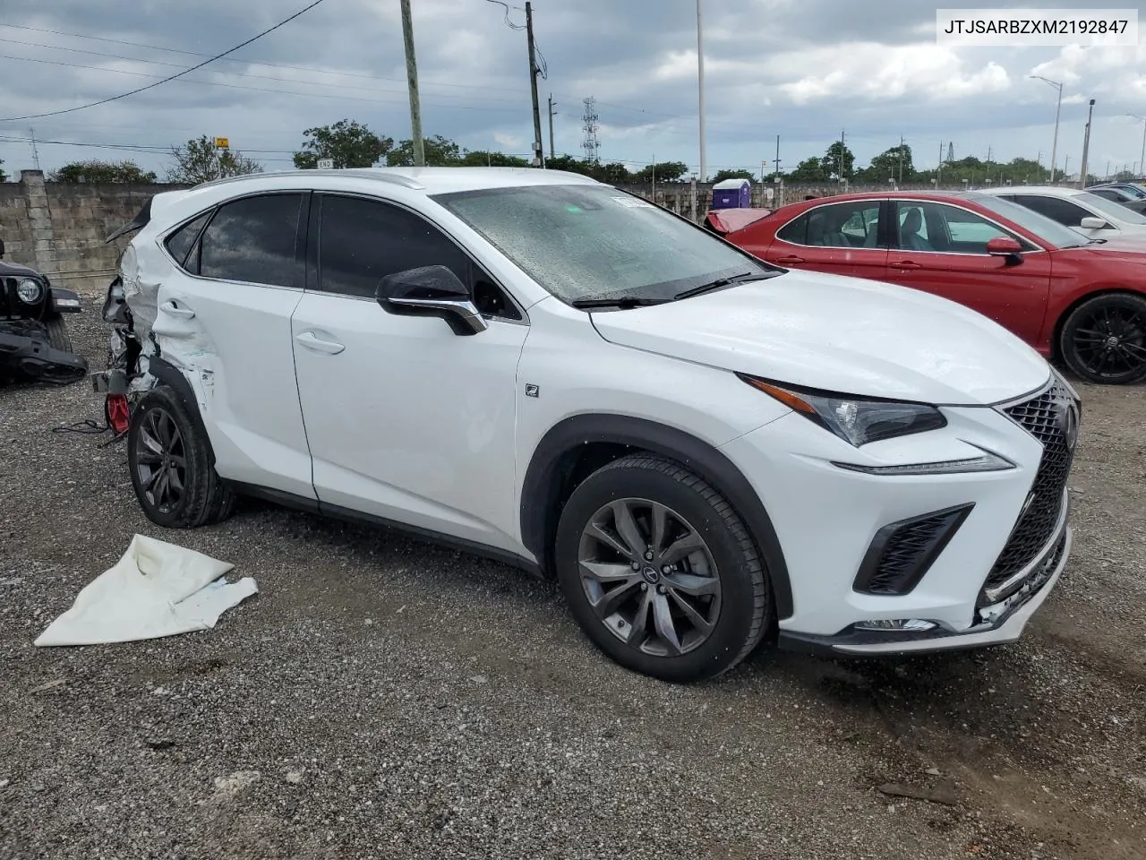 2021 Lexus Nx 300 Base VIN: JTJSARBZXM2192847 Lot: 71779834