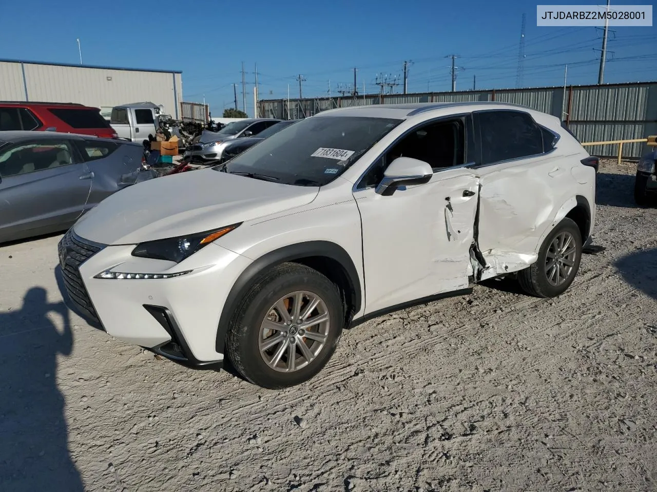 JTJDARBZ2M5028001 2021 Lexus Nx 300 Base