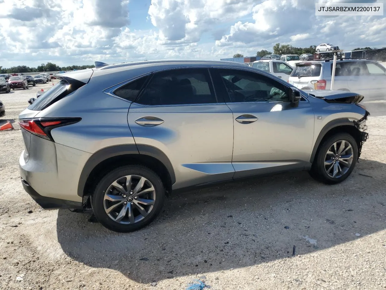 2021 Lexus Nx 300 Base VIN: JTJSARBZXM2200137 Lot: 72679544