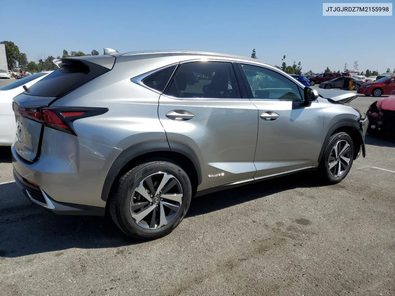 2021 Lexus Nx 300H Base VIN: JTJGJRDZ7M2155998 Lot: 72802774