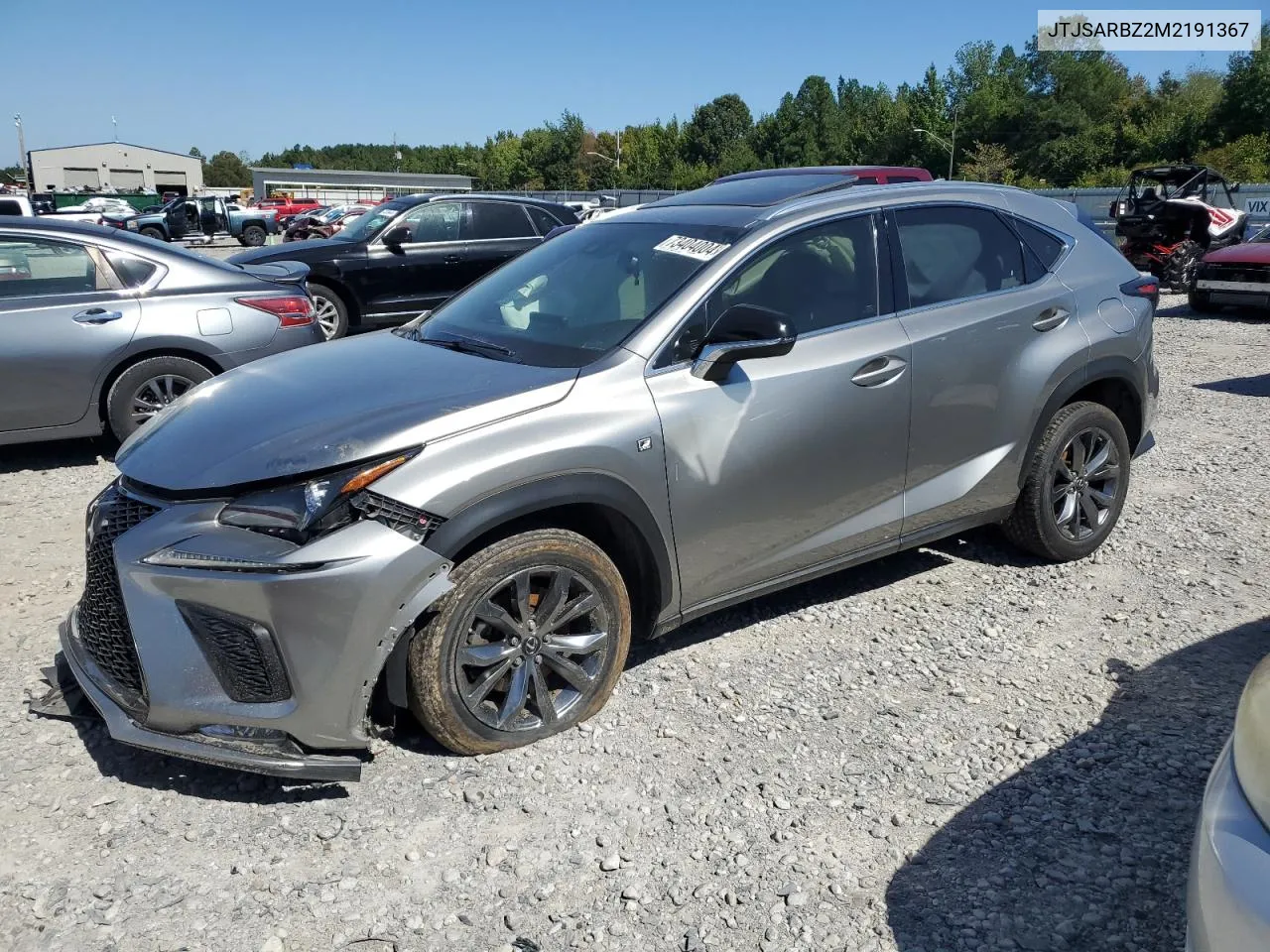 JTJSARBZ2M2191367 2021 Lexus Nx 300 Base