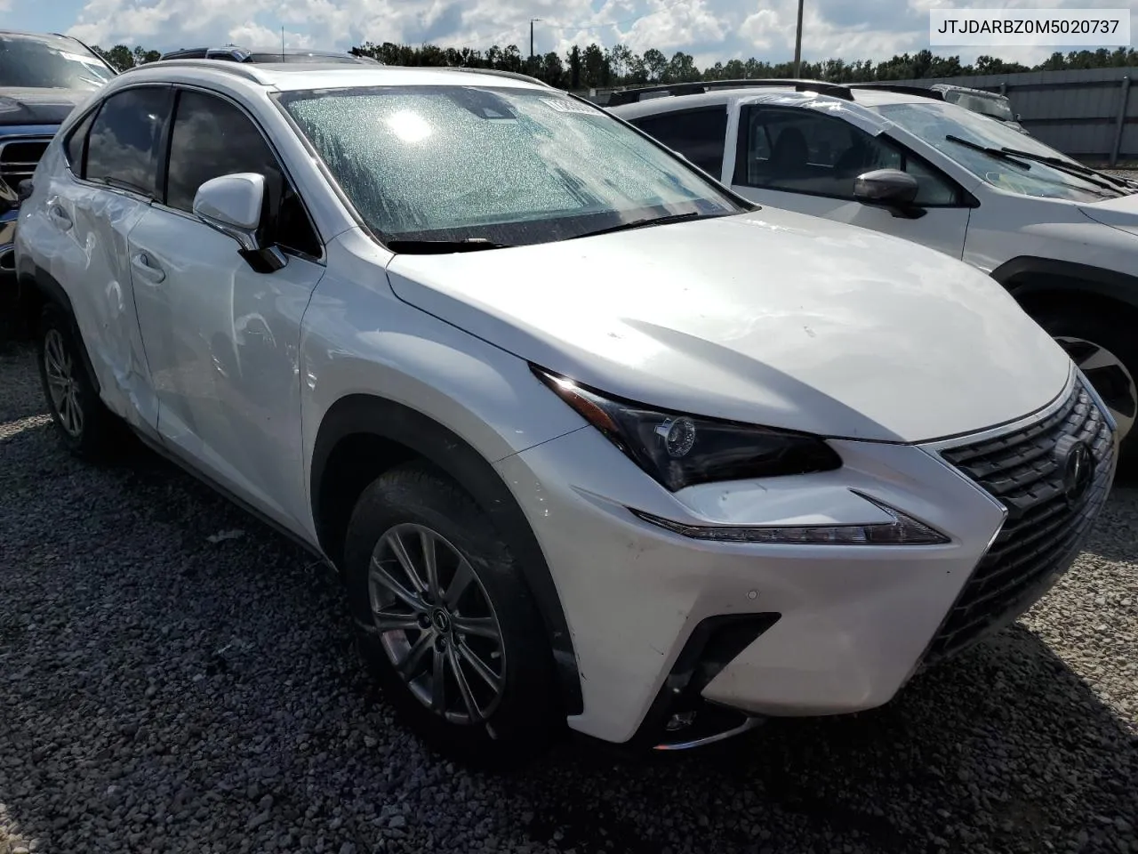 2021 Lexus Nx 300 Base VIN: JTJDARBZ0M5020737 Lot: 73830084