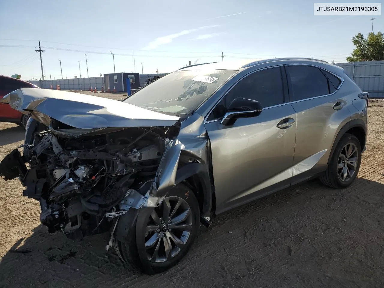 2021 Lexus Nx 300 Base VIN: JTJSARBZ1M2193305 Lot: 74136974