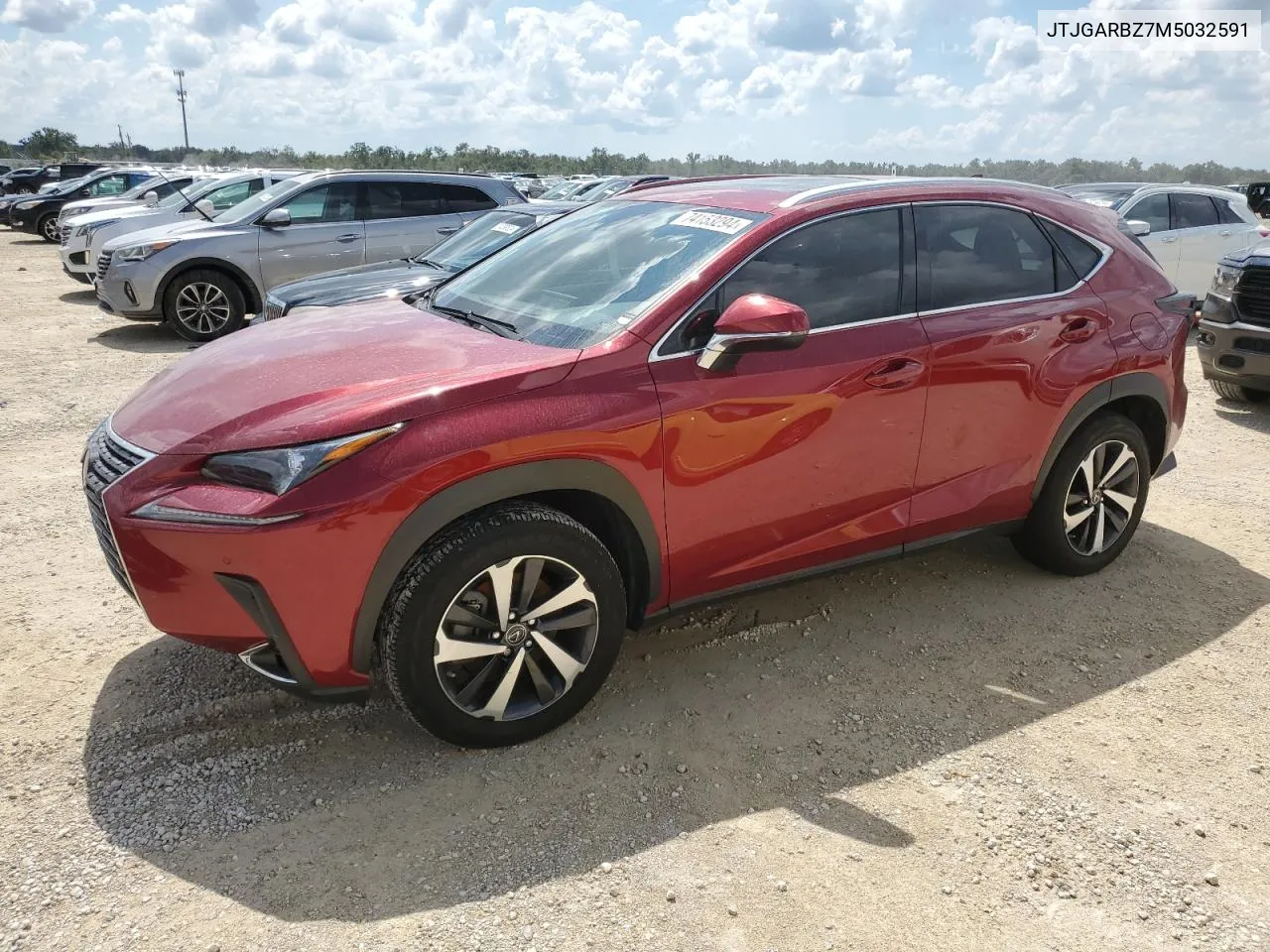 2021 Lexus Nx 300 Base VIN: JTJGARBZ7M5032591 Lot: 74153294