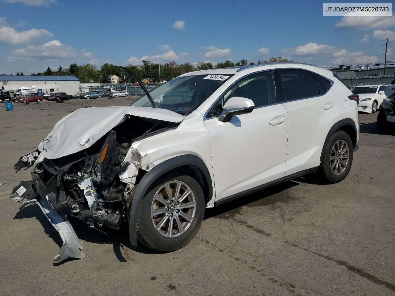 2021 Lexus Nx 300 Base VIN: JTJDARDZ7M5020733 Lot: 74454194