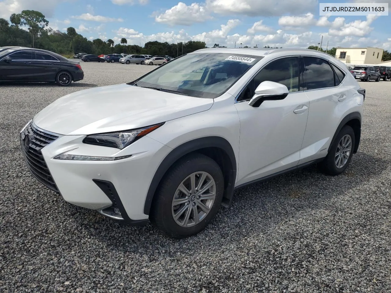 2021 Lexus Nx 300H Base VIN: JTJDJRDZ2M5011633 Lot: 74655544