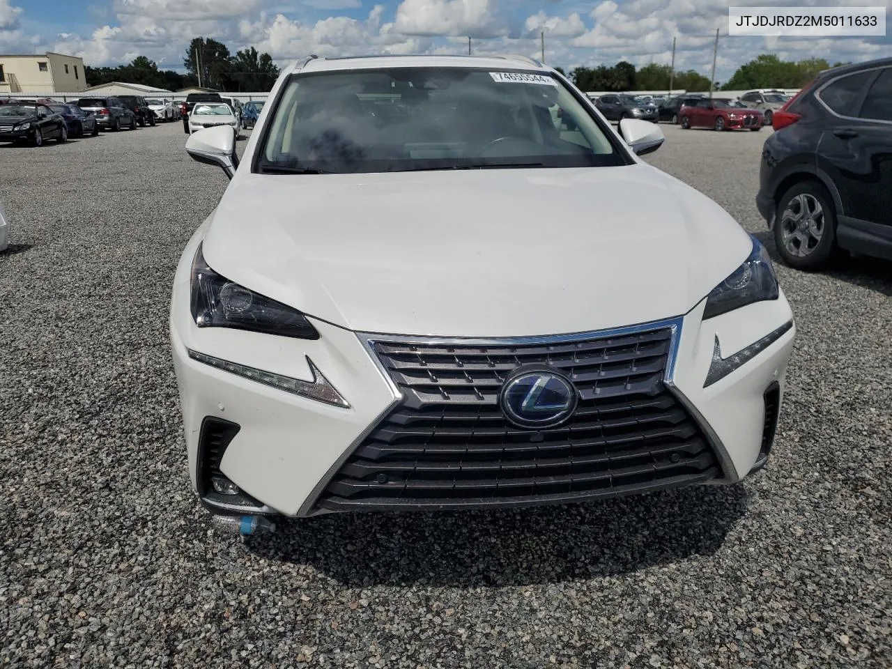 2021 Lexus Nx 300H Base VIN: JTJDJRDZ2M5011633 Lot: 74655544