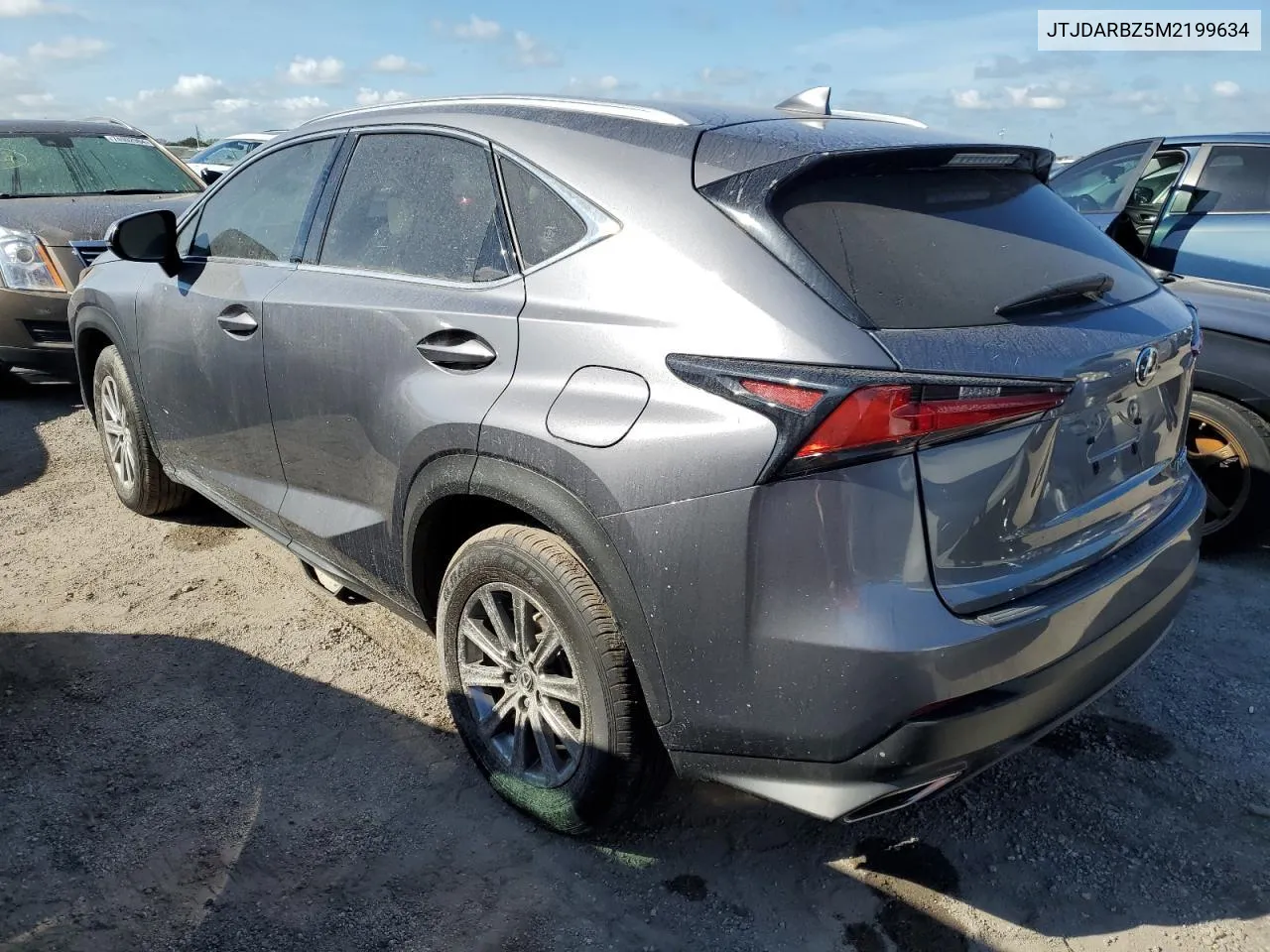 2021 Lexus Nx 300 Base VIN: JTJDARBZ5M2199634 Lot: 75106554