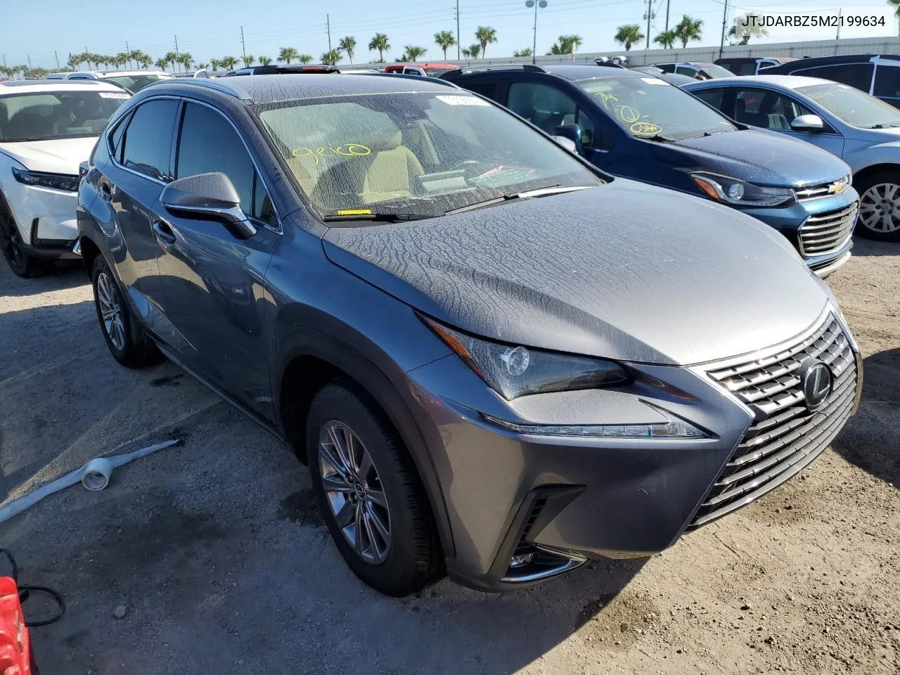 2021 Lexus Nx 300 Base VIN: JTJDARBZ5M2199634 Lot: 75106554