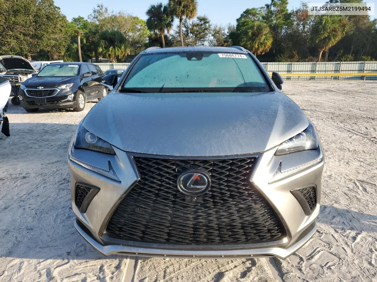 2021 Lexus Nx 300 Base VIN: JTJSARBZ5M2199494 Lot: 75686774