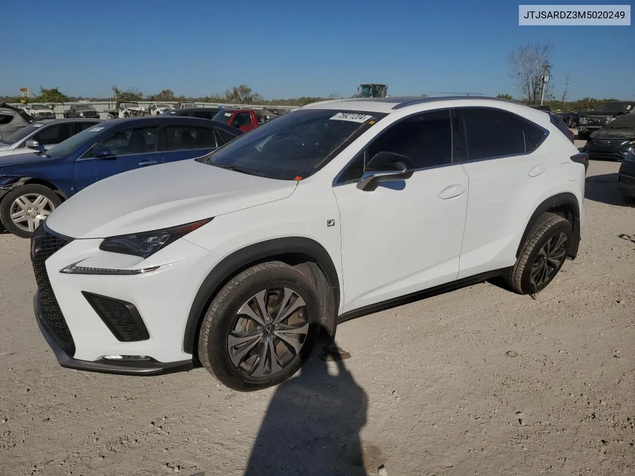 2021 Lexus Nx 300 Base VIN: JTJSARDZ3M5020249 Lot: 75921204