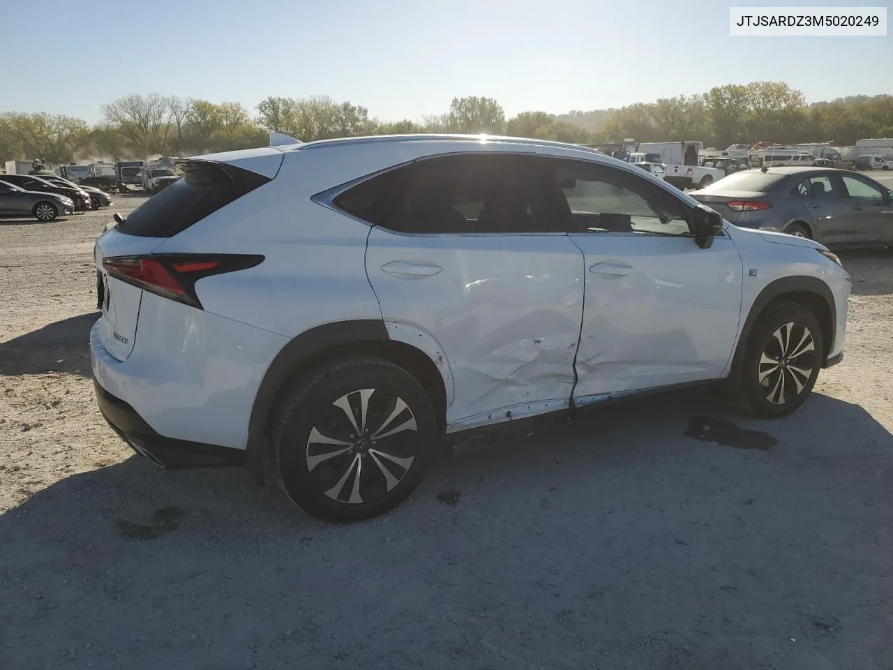 2021 Lexus Nx 300 Base VIN: JTJSARDZ3M5020249 Lot: 75921204