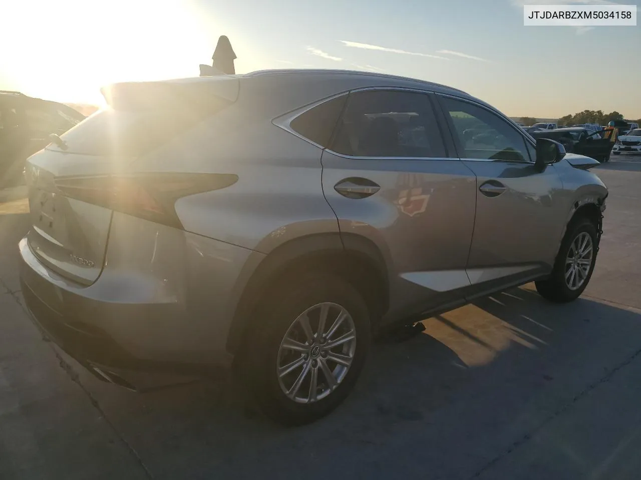 2021 Lexus Nx 300 Base VIN: JTJDARBZXM5034158 Lot: 76360924