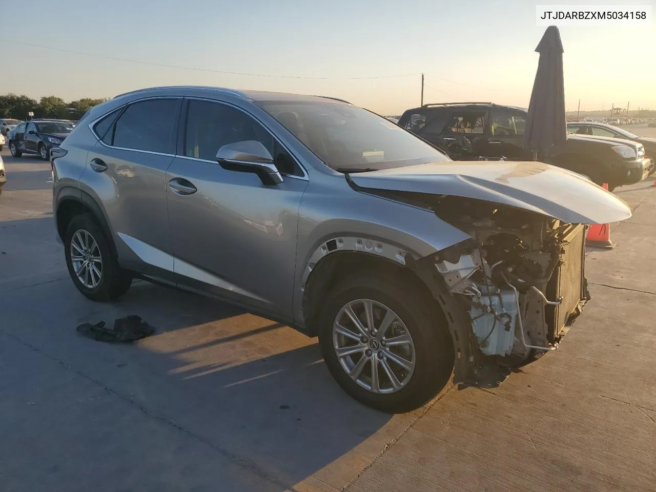 2021 Lexus Nx 300 Base VIN: JTJDARBZXM5034158 Lot: 76360924