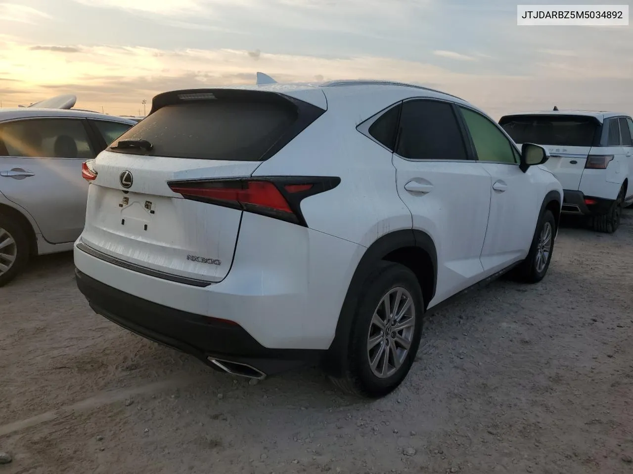 2021 Lexus Nx 300 Base VIN: JTJDARBZ5M5034892 Lot: 76397454