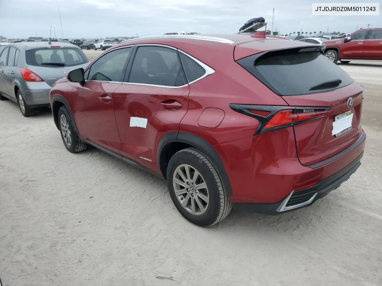 2021 Lexus Nx 300H Base VIN: JTJDJRDZ0M5011243 Lot: 76421724