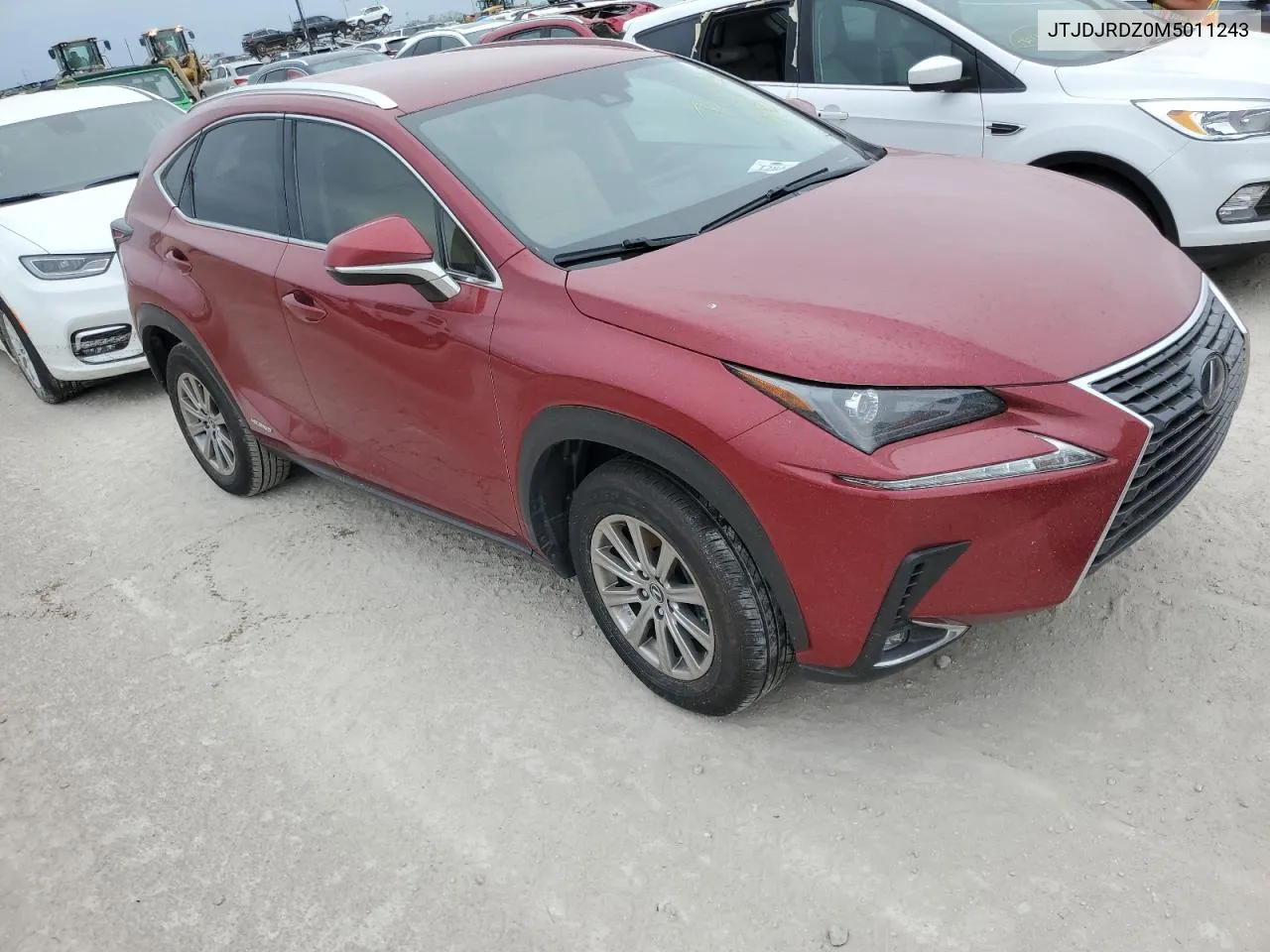 2021 Lexus Nx 300H Base VIN: JTJDJRDZ0M5011243 Lot: 76421724