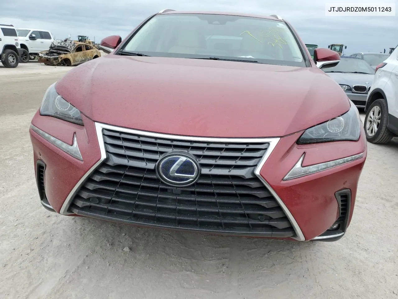 2021 Lexus Nx 300H Base VIN: JTJDJRDZ0M5011243 Lot: 76421724