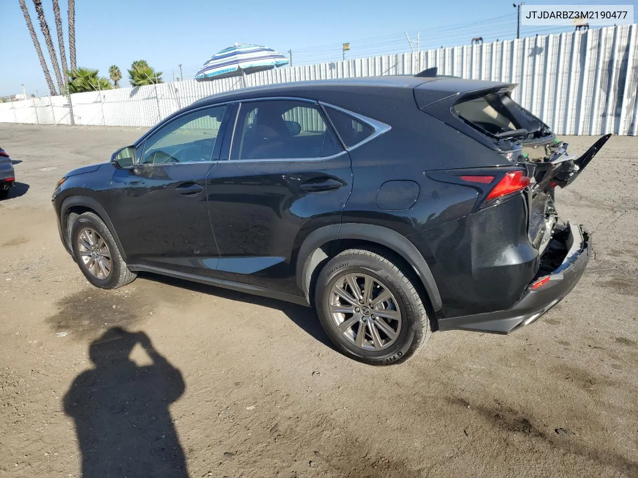 2021 Lexus Nx 300 Base VIN: JTJDARBZ3M2190477 Lot: 76548624