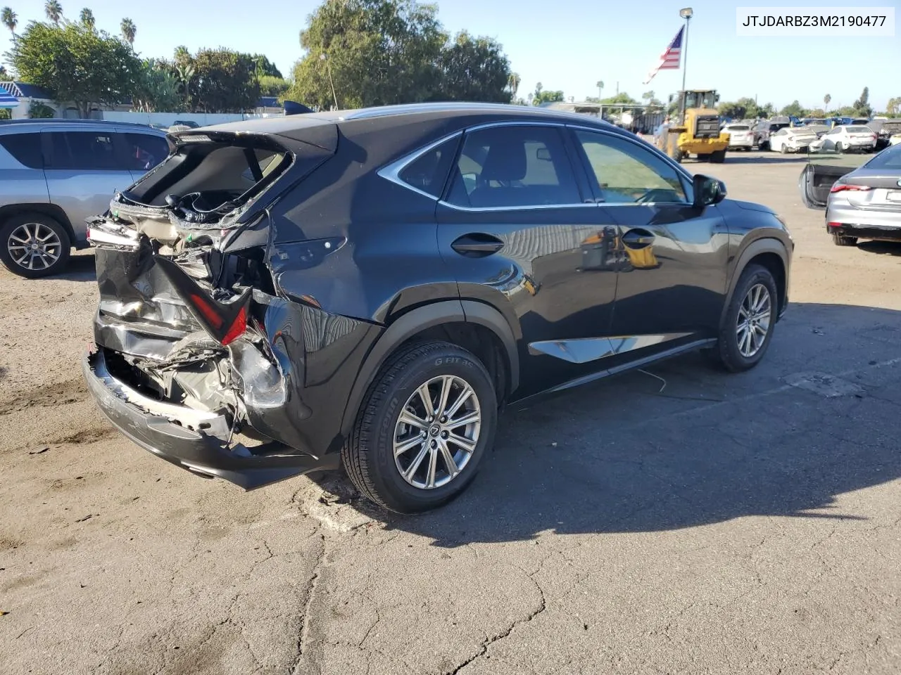 2021 Lexus Nx 300 Base VIN: JTJDARBZ3M2190477 Lot: 76548624