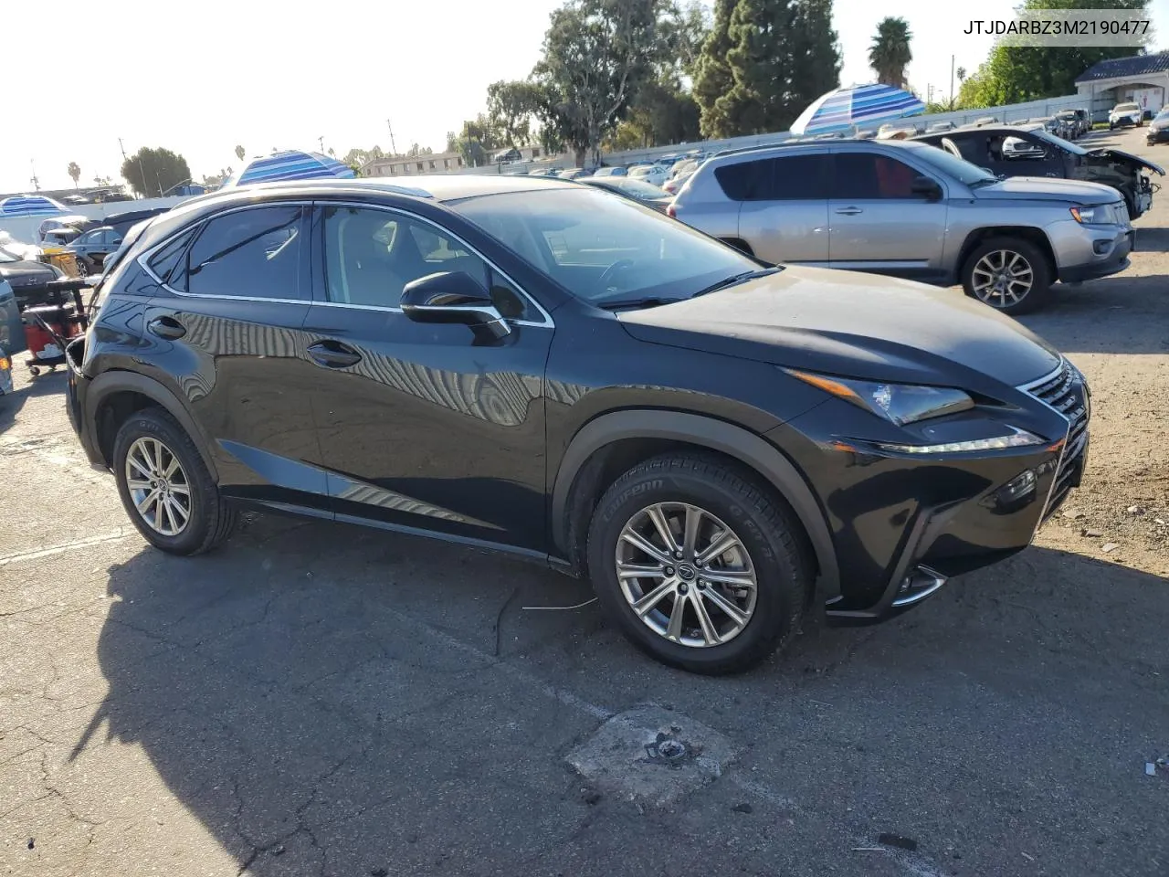 2021 Lexus Nx 300 Base VIN: JTJDARBZ3M2190477 Lot: 76548624