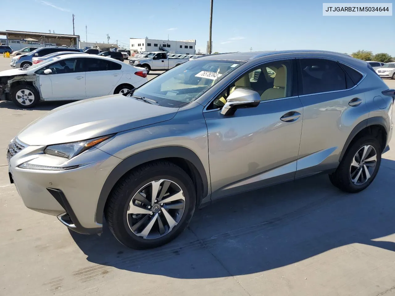 2021 Lexus Nx 300 Base VIN: JTJGARBZ1M5034644 Lot: 76576364