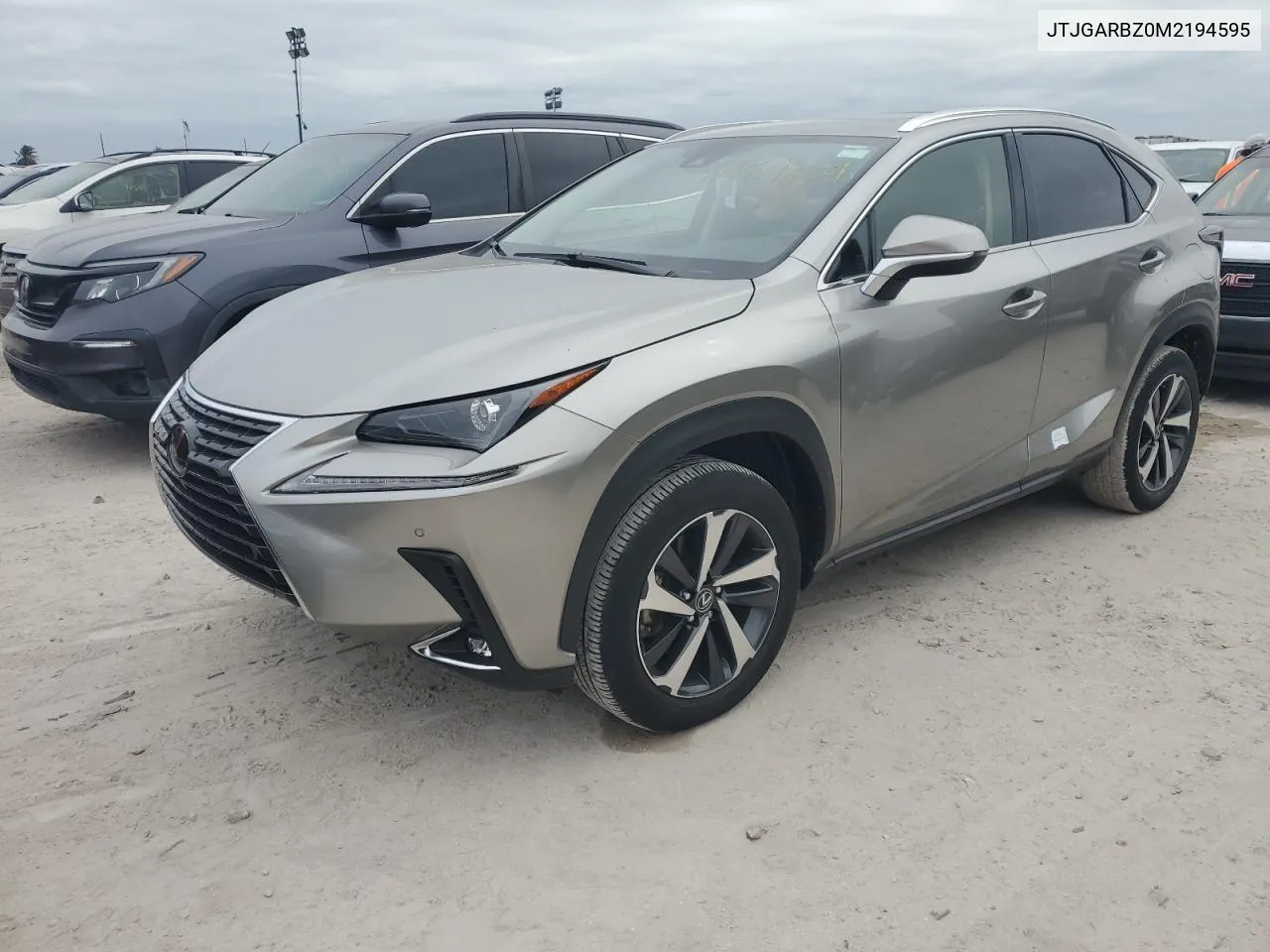 2021 Lexus Nx 300 Base VIN: JTJGARBZ0M2194595 Lot: 76687254