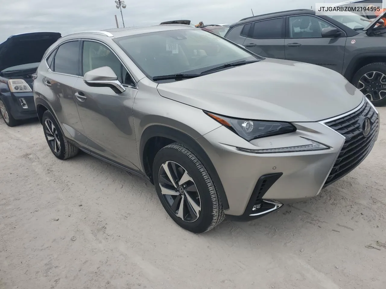 2021 Lexus Nx 300 Base VIN: JTJGARBZ0M2194595 Lot: 76687254