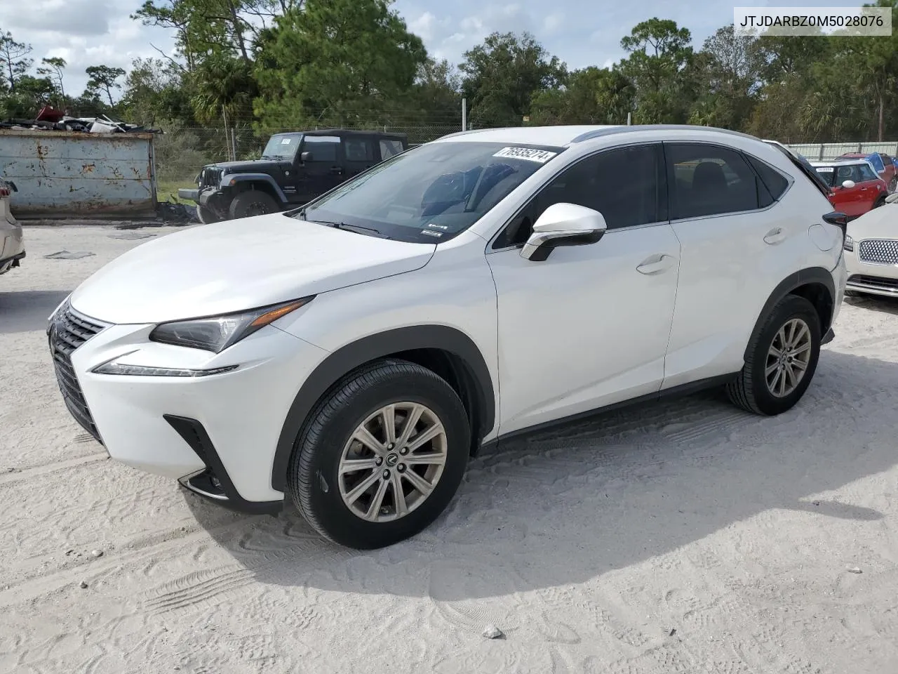 2021 Lexus Nx 300 Base VIN: JTJDARBZ0M5028076 Lot: 76935274