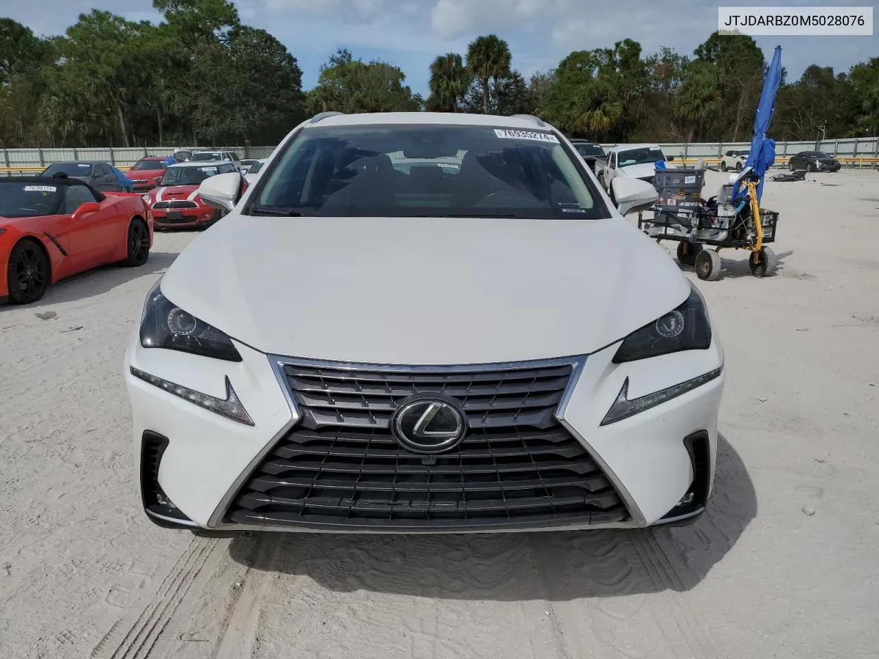 2021 Lexus Nx 300 Base VIN: JTJDARBZ0M5028076 Lot: 76935274