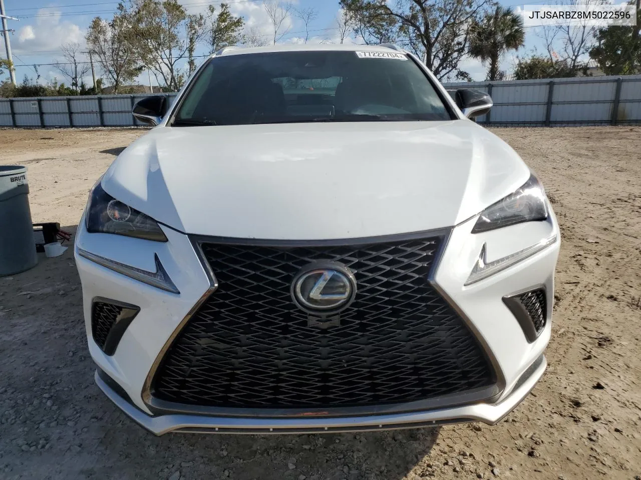 2021 Lexus Nx 300 Base VIN: JTJSARBZ8M5022596 Lot: 77222704