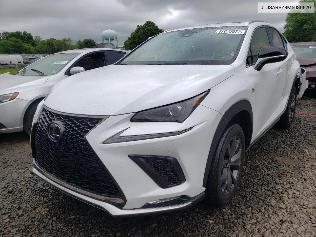 2021 Lexus Nx 300 Base VIN: JTJSARBZ8M5030620 Lot: 78080884